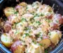 Irresistible Garlic Parmesan Crockpot Chicken & Potatoes